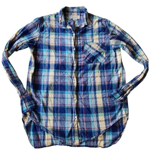 Denim & Supply Ralph Lauren Tops - Ralph Lauren Denim & Supply Plaid Boyfriend Button Down Shirt Sz M